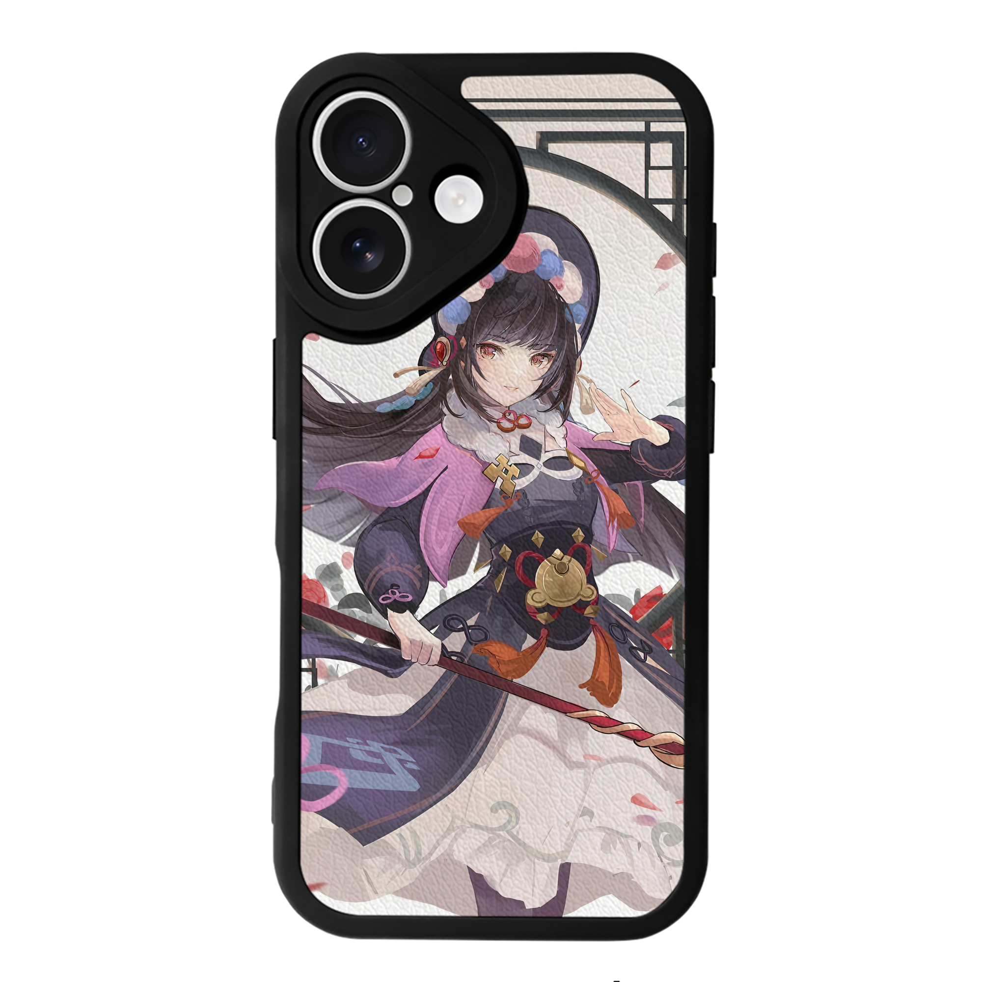 げんし神 genshin 【iPhone 16シリーズ対応】シリコンスマホケース（レザー調） 材質：シリコン